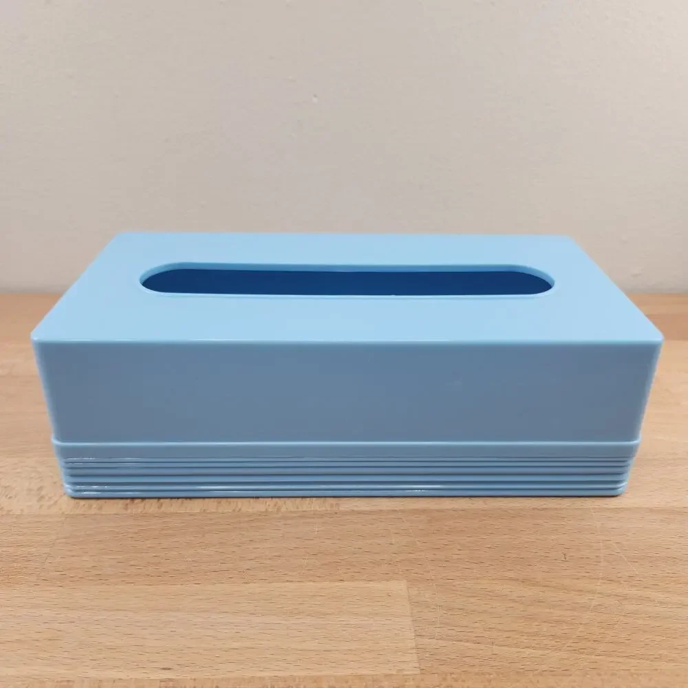 Vintage Rubbermaid Baby Blue Plastic Tissue Box Cover